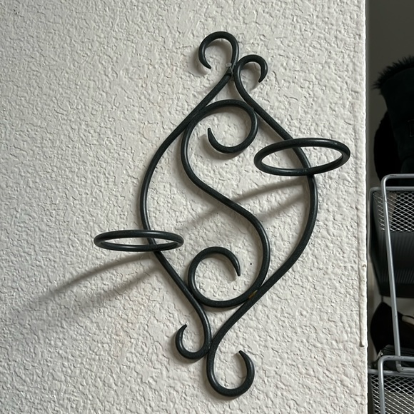 Partylite Wrought Iron Scroll Sconce Vintage - Picture 1 of 3
